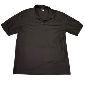 Nike Golf Dri-FIT Polo Shirt American Cast Iron Company Logo Black Large‎